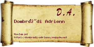 Dombrádi Adrienn névjegykártya